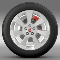 Fiat Doblo Cargo wheel 20153d model