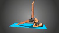 Yoga Pose - Eka Pada Setu Bandha Sarvangasana