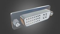 DVI-I dual link Panel Mount Connector