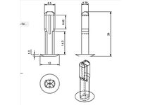 Smart Roadster Interior pin clip  by ALLMYDAY