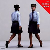 WWom0001-Wa / 3D Human for superior visualizations3d model