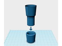 Cup Holder for Ford Transit to put in Red Bull berverage can by Knusperhase