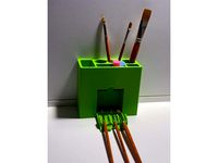 Paintbrush holder with folding holder by TheJag