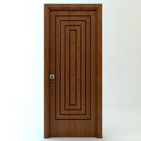 Wooden door 563d model