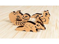 Heckmeck Extrawurm, Laser Cut by kap42