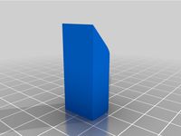 Single Momentary Button Mount by mortimersnerd