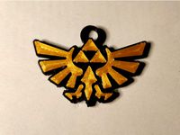 Zelda triforce keychain by bat62