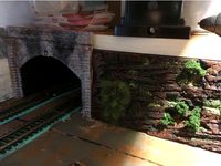 Stone railway tunnel portal, double track OO gauge by meltonpieman