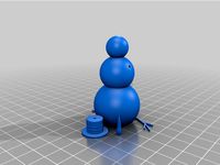 Snowman decoration for christmas tree by Knusperhase