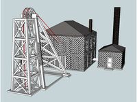 HO Scale Coal Pit Head by kabrumble