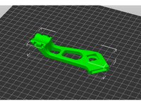 Artillery Sidewinder X1 Bed cable strain relief v4 late 2020 by Rick4003