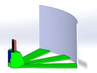 Curved lithophane stand by stiltmaniac