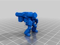 Retro Space Warrior Heavy by Mukksticky