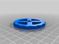Bed level wheel with M3 threaded insert by Oliam89