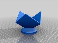 Cube Stand (for wood puzzles or Rubik's Cube) by rhodamine