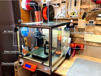 Enclosure for Prusa MK3 3D Printer [with Fusion 360 source] by gportelli