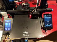 Ender3 V2 Octoprint Console (spare phone) by rapalax