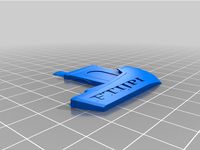 FTIJPI slim Not a Benchie / Benchy car emblem by SmarterThanYou