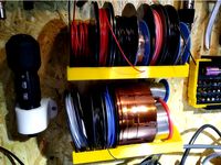 Wall mount for cable spool holder by Zefram_Cochrane