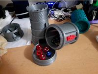 Collapsible dice tower with container by mrtomich