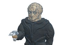 Cardassian With Pistol by Ellie_Valkyrie