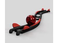 S-Curve (Gravitrax compatible, easy print) by christof-kr