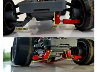 WPL D12 Custom Lower Arm for Drift Setup by gadoga_com