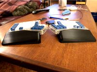 ErgoDox tent and wrist rest by pantsmaster