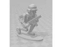 1-100 WW2 German Afrika Korps Infantry Crouching by waynemc65