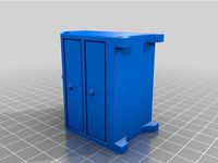 Easy print doll house furniture: secretary / secretaire / escritoire drawer chest by GeekMystique