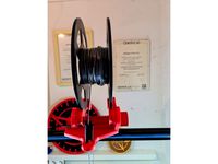 CR-10 like top universal spool holder for Direct drive setup with hinged sensor plug by philping