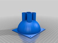 120mm Fan Cover to 4 1" pipes by gnum10