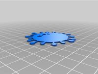 Coronament with hook (Corona virus Christmas ornament) by jtrombone