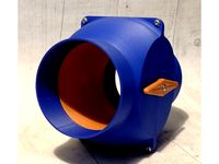 100mm Truncated Ball Valve Type Non-Clog Blast Gate for Workshop Dust Extraction Network by PeterH1500