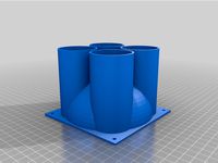 120mm Fan Cover to 4 1" pipes by gnum10