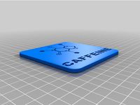 Caffeine coaster by crustyKrab14