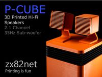 P-CUBE hi-fi speakers with Voxel subwoofer by zx82net
