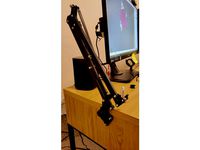 Boom arm adapter for MICKE Ikea desk by Kyalma