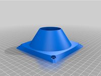 Box fan adapter (Remix to 50mm pipe) by mywald