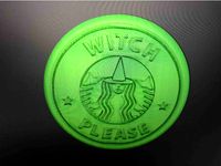 Drinkcoaster Starbucks: 'witch please' by RaimonElctrncs
