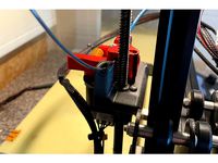 Ender 3 filament guide for dual gear extruder with fixing screw by wpatrick