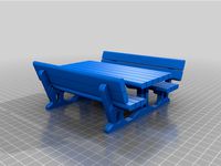 Picnic bench / Table and Bench + Bench by Benbtl2000