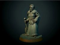Norse Maiden 28mm (supportless, FDM friendly) by BriteMinis