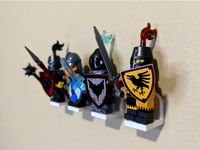 Mount Brick: LEGO® Minifig Compatible Wall Mounts by lvlobius