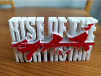 RISE OF THE NORTHSTAR Logo Tag by toxiccrack