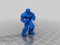 Maykr Slayer with super shotgun miniature by Fjaru