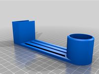Large Roll Paper Towel Holder (for 18mm shelf) by fazzical