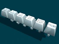AMSTRAD CPC 464 CASSETTE PLAYER KEY SET by rolleyflex