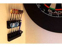 Wall Mounted Dart Holder for Soft and Steel Darts by nsty