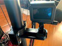 Gopro mount for bike's chainstay and MTB fork, quick release dual mount by hyptechdev